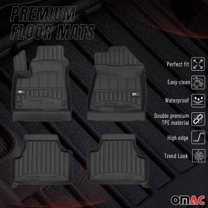 KIA SOUL EV Floor Mat - Omac - Proline Premium TPE - Black - 2020-2024